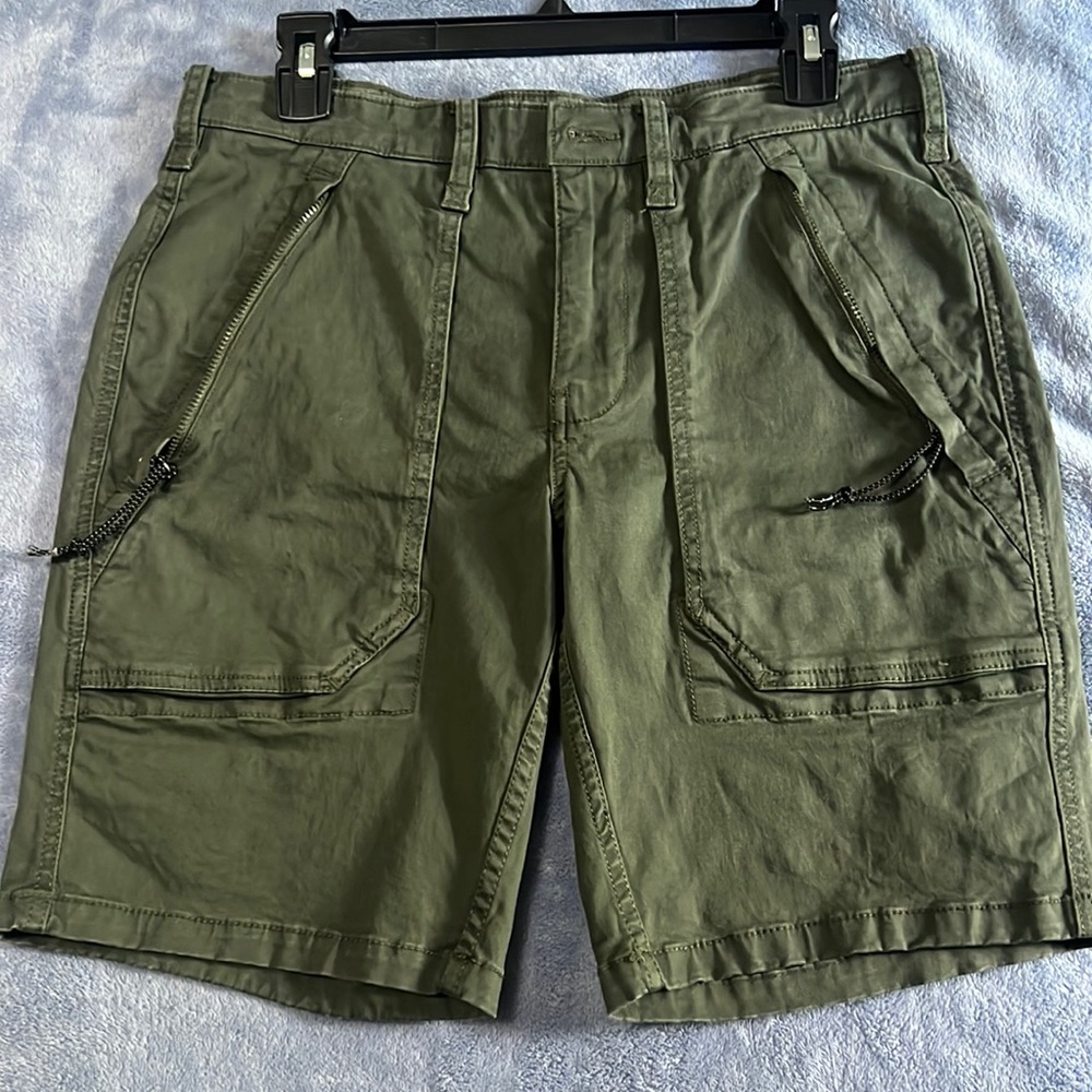 Green Cargo Shorts